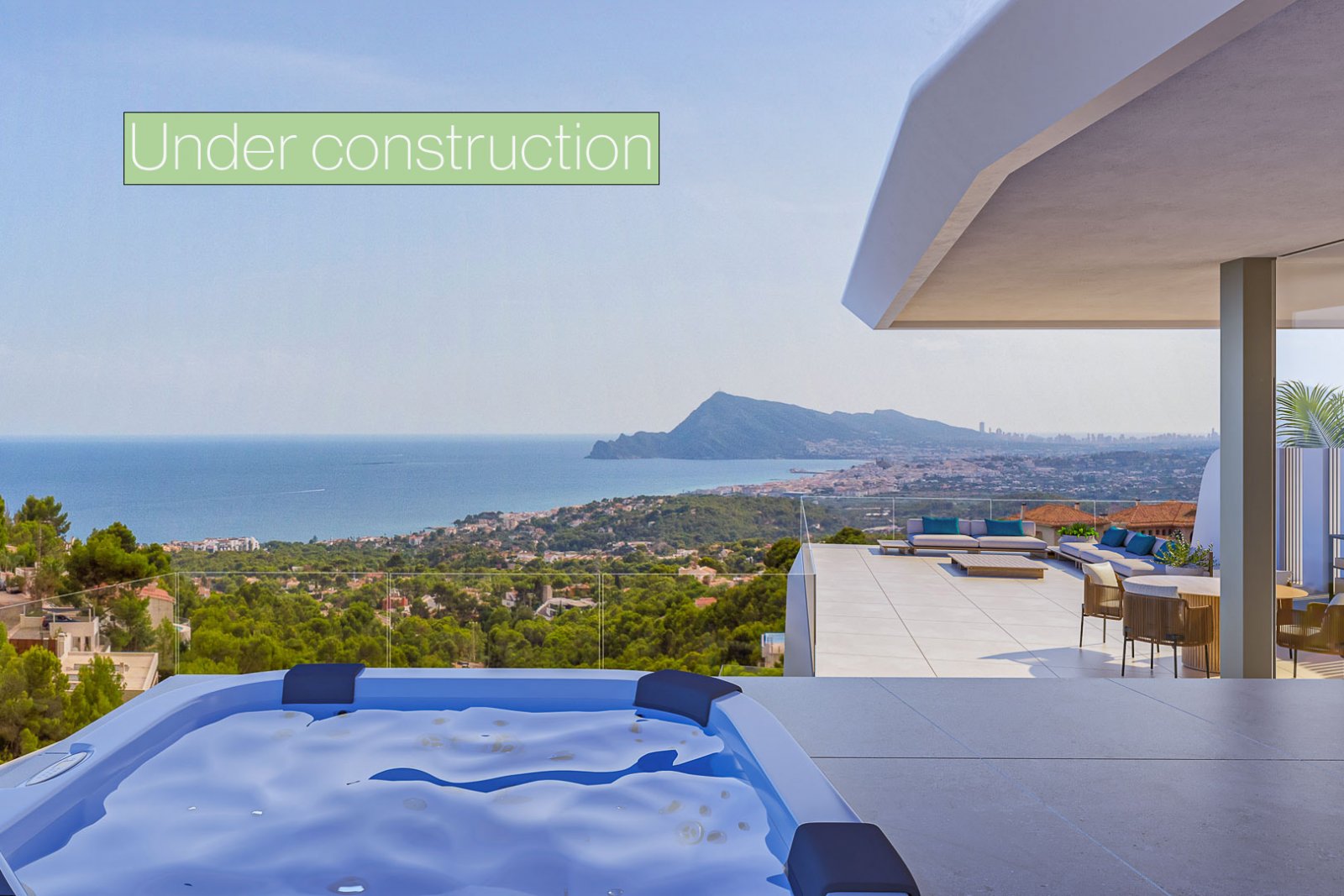 8263ALT Moderne Villa mit Meerblick im Bau zum Verkauf in Altea. 8263ALT Moderne Villa mit Meerblick im Bau zum Verkauf in Altea.