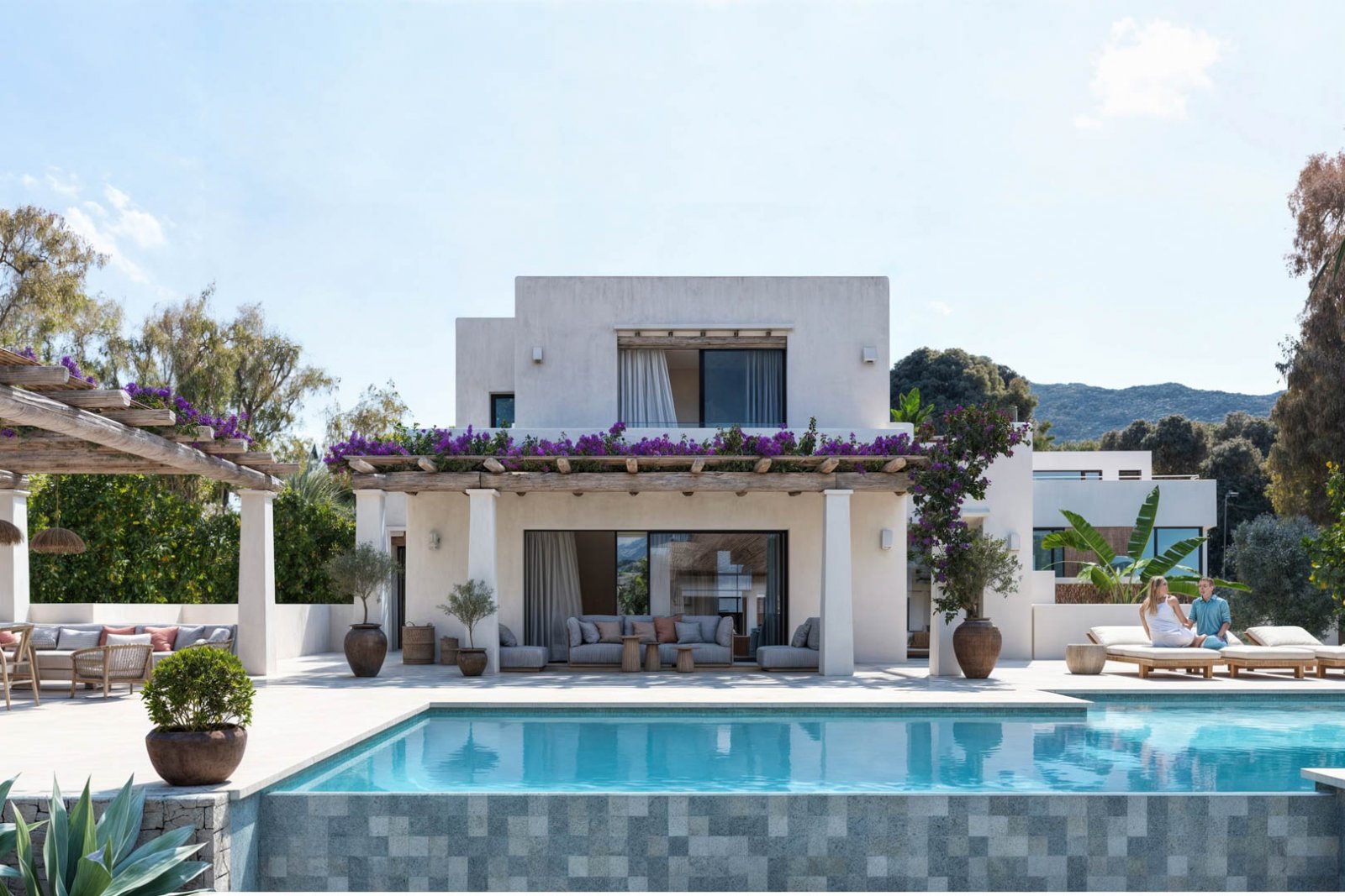 8273DEN Villenprojekt im ibizenkischen Stil mit Pool zu verkaufen, ganz in der Nähe des Strandes. 8273DEN Villenprojekt im ibizenkischen Stil mit Pool zu verkaufen, ganz in der Nähe des Strandes.